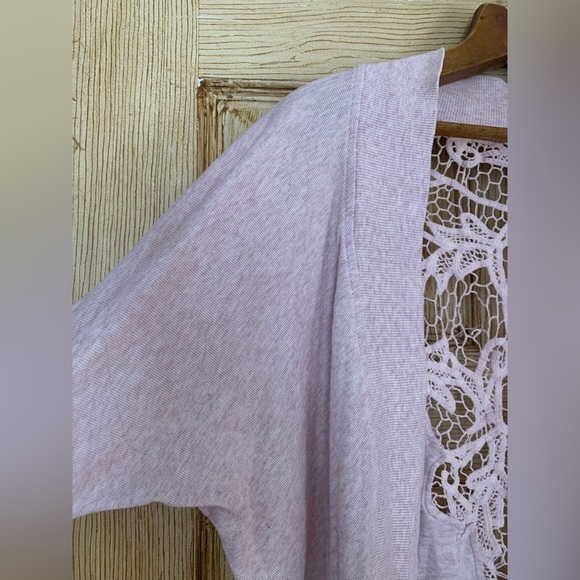 Dynamite pink cardigan with lace details - Picture 3 of 5